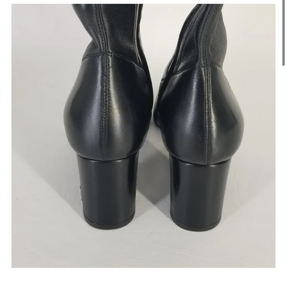 Authentic Saint Laurent Black Thigh High Leather - Picture 8 of 12